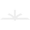 Ekena Millwork Redmond Architectural Grade PVC Gable Bracket, 108"W x 36"H x 2"D x 6"F, 8/12 Pitch GBP108X36X0206RED00 - alternate 2